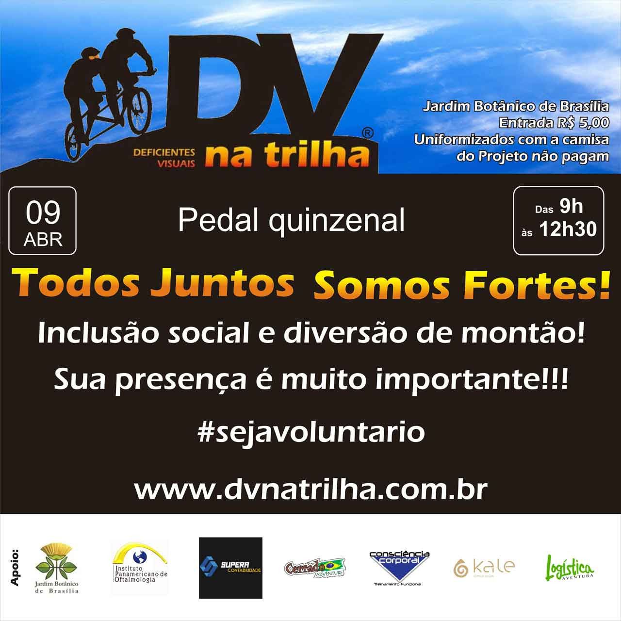 4º Pedal Quinzenal 2022 do Projeto DV na Trilha!!!!