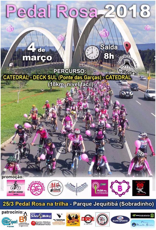 Convite: PEDAL ROSA, no dia 04 de março!!!