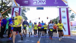 Momento da largada da corrida